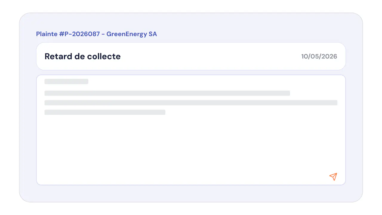 Gestion des plaintes en 2 clics